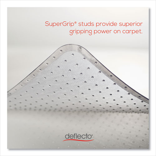 Picture of ExecuMat All Day Use Chair Mat for High Pile Carpet, 46 x 60, Rectangular, Clear