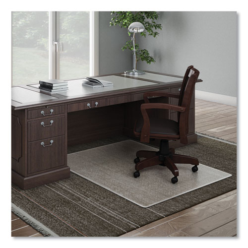 Picture of ExecuMat All Day Use Chair Mat for High Pile Carpet, 46 x 60, Rectangular, Clear