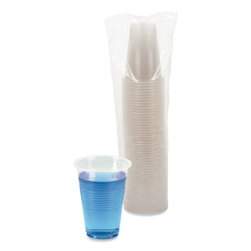 Picture of Translucent Plastic Cold Cups, 16 oz, 50/Sleeve, 20 Sleeves/Carton