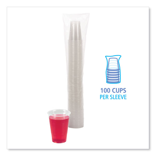 Picture of Translucent Plastic Cold Cups, 9 oz, 100/Pack