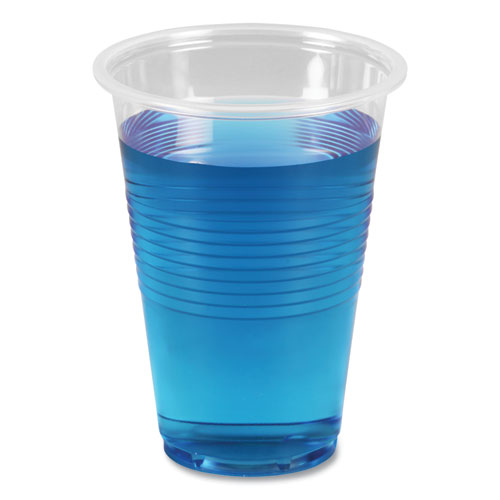 Picture of Translucent Plastic Cold Cups, 16 oz, Polypropylene, 50/Pack