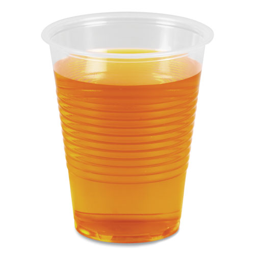 Picture of Translucent Plastic Cold Cups, 10 oz, Polypropylene, 100 Cups/Sleeve, 10 Sleeves/Carton