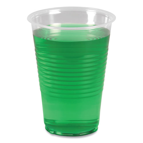 Picture of Translucent Plastic Cold Cups, 14 oz, Polypropylene, 20 Cups/Sleeve, 50 Sleeves/Carton