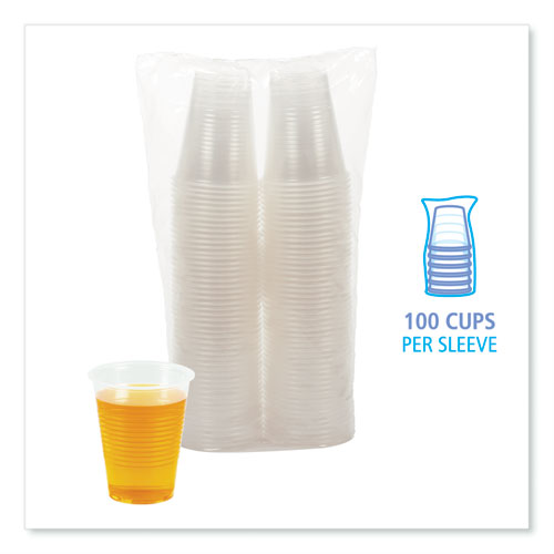 Picture of Translucent Plastic Cold Cups, 10 oz, 100/Pack