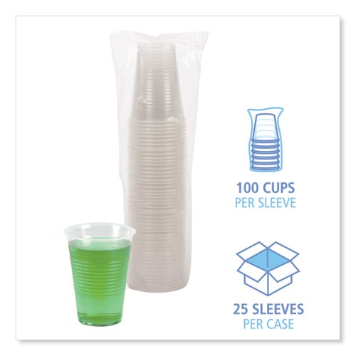 Picture of Translucent Plastic Cold Cups, 14 oz, 50/Sleeve, 20 Sleeves/Carton