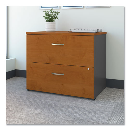 Picture of Series C Lateral File, 2 Legal/Letter/A4/A5-Size File Drawers, Natural Cherry/Graphite Gray, 35.75" x 23.38" x 29.88"