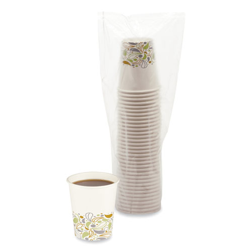 Picture of Deerfield Printed Paper Hot Cups, 8 oz, 50/Sleeve, 20 Sleeves/Carton