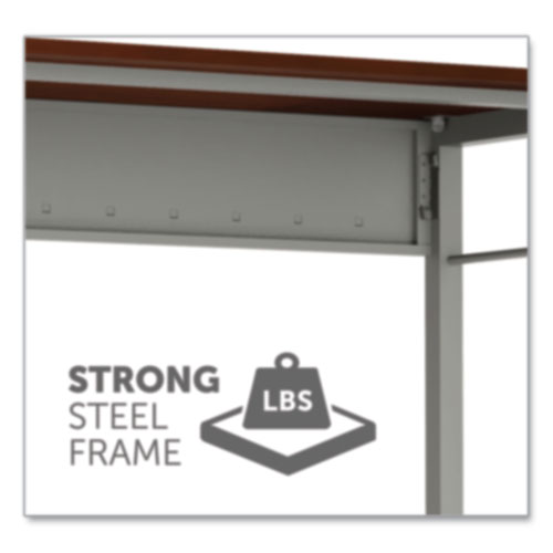 Picture of Trento Line Rectangular Desk, 59.13" x 23.63" x 29.5", Cherry