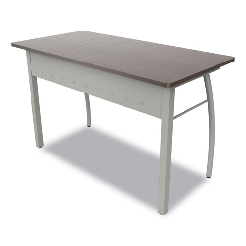 Picture of Trento Line Rectangular Desk, 47.25" x 23.63" x 29.5", Mocha/Gray