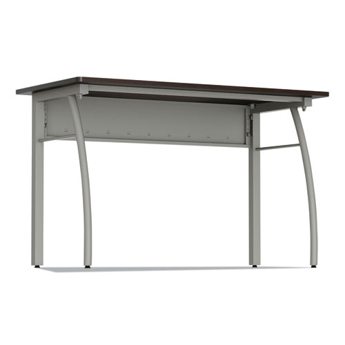 Picture of Trento Line Rectangular Desk, 47.25" x 23.63" x 29.5", Mocha/Gray