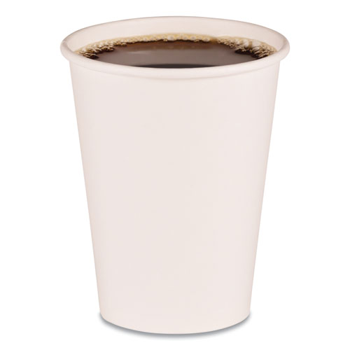 Picture of Paper Hot Cups, 12 oz, White, 50 Cups/Sleeve, 20 Sleeves/Carton