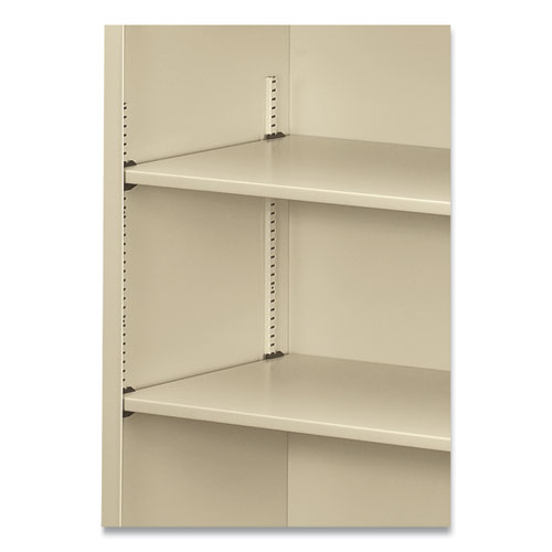 Picture of Metal Bookcase, Three-Shelf, 34.5w x 12.63d x 41h, Putty