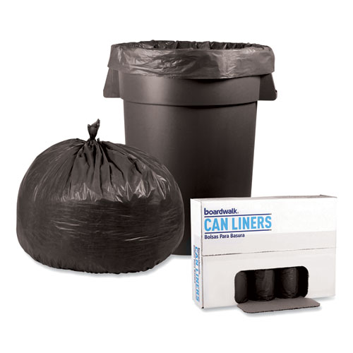 Picture of Low-Density Waste Can Liners, 56 gal, 1.1 mil, 43" x 47", Gray, Perforated Roll, 20 Bags/Roll, 5 Rolls/Carton