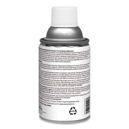 Picture of Premium Metered Air Freshener Refill, Baby Powder, 5.3 oz Aerosol Spray, 12/Carton