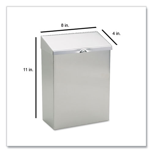 Picture of Wall Mount Sanitary Napkin Receptacle, Stainless Steel