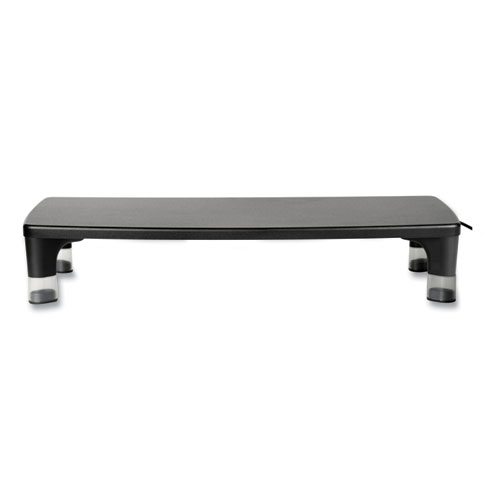 Picture of Monitor Stand MS100B, 21.6 x 9.4 x 2.7 to 3.9, Black/Clear, Supports 33 lb