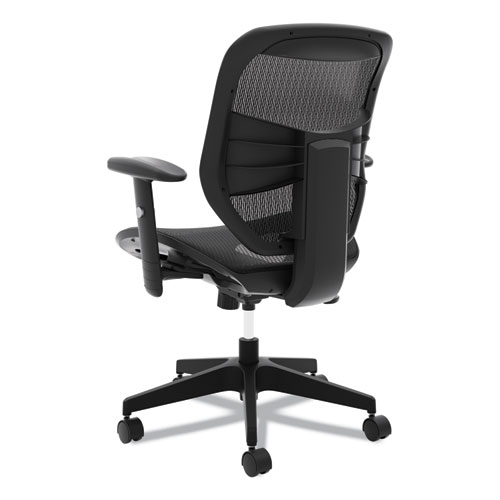 Picture of VL534 Mesh High-Back Task Chair, Supports Up to 250 lb, 18" to 22" Seat Height, Black