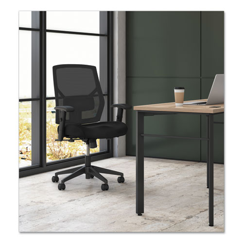 Picture of VL581 High-Back Task Chair, Supports Up to 250 lb, 18" to 22" Seat Height, Black