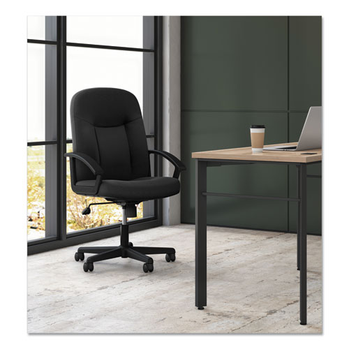 Picture of HVL601 Series Executive High-Back Chair, Supports Up to 250 lb, 17.44" to 20.94" Seat Height, Black