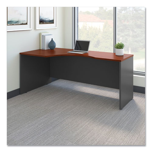 Picture of Series C Collection Left Corner Desk Module, 71.13" x 35.5" x 29.88", Hansen Cherry/Graphite Gray