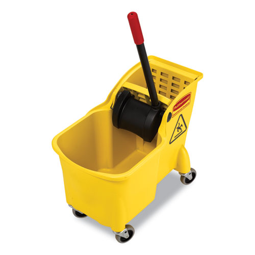 Picture of Tandem 31-Quart Bucket/Wringer Combo, Reverse, Yellow