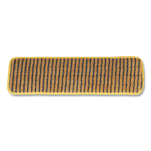 Picture of Microfiber Scrubber Pad, Vertical Polyprolene Stripes, 18", Yellow, 6/Carton