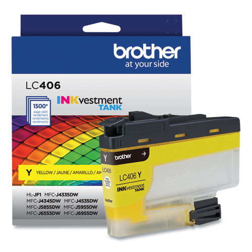 Picture of LC406YS INKvestment Ink, 1,500 Page-Yield, Yellow