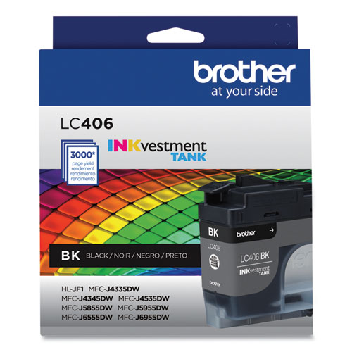 Picture of LC406BKS INKvestment Ink, 3,000 Page-Yield, Black