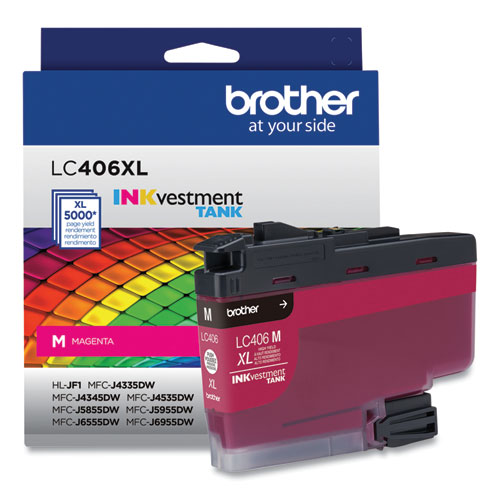 Picture of LC406XLMS INKvestment High-Yield Ink, 5,000 Page-Yield, Magenta