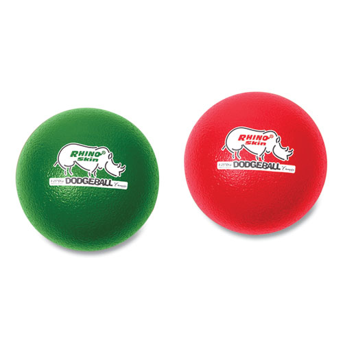 Picture of Rhino Skin Dodge Ball Set, 8" Diameter, Assorted Colors, 6/Set