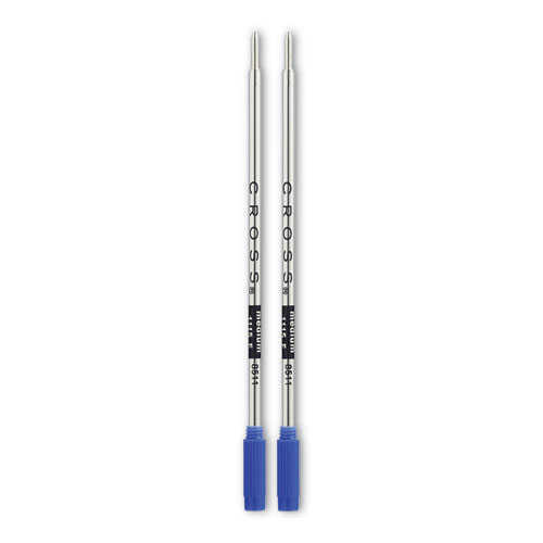 Picture of Refills for Cross Ballpoint Pens, Medium Conical Tip, Blue Ink, 2/Pack