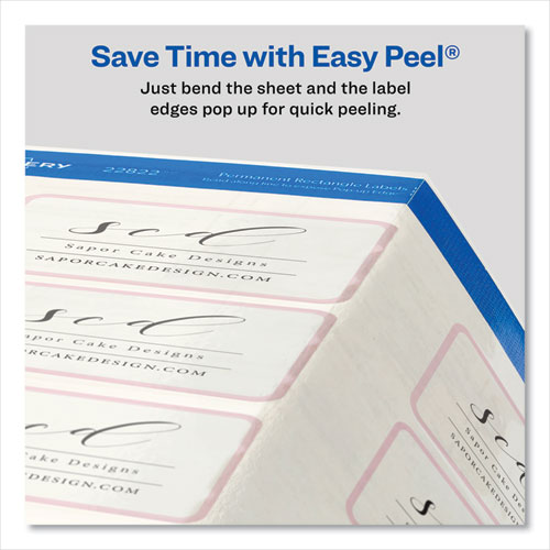 Picture of Print-to-the-Edge Labels with Sure Feed and Easy Peel, 2 x 3, Glossy Clear, 80/Pack