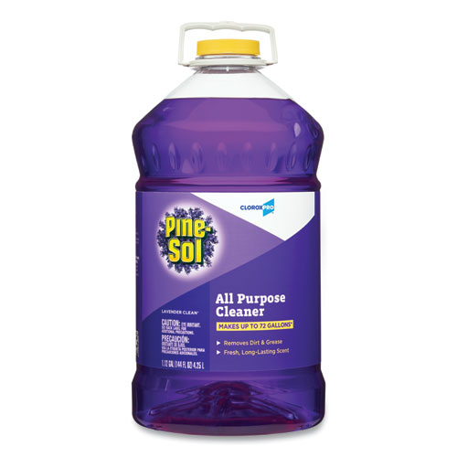 CloroxPro%26trade%3B+Pine-Sol+All+Purpose+Cleaner+-+Concentrate+Liquid+-+144+fl+oz+%284.5+quart%29+-+Lavender+Clean+ScentBottle+-+1+Each+-+Purple