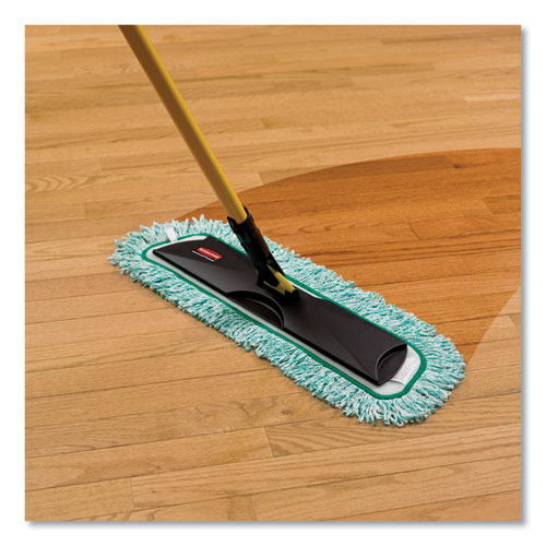 Picture of HYGEN Microfiber Fringed Dust Mop Pad, 24w x 9d, Green