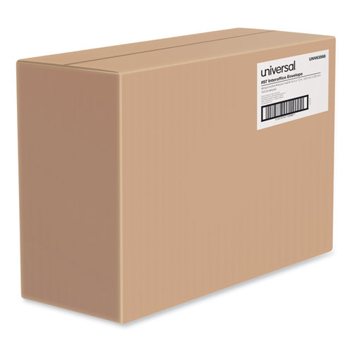 Picture of Light Brown Kraft String/Button Interoffice Envelope, #97, Two-Sided Five-Column Format, 10 x 13, Light Brown Kraft, 100/Box