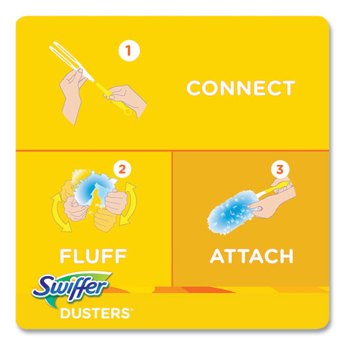 Picture of Refill Dusters, Dust Lock Fiber, 2" x 6", Light Blue, 18/Box, 4 Boxes/Carton