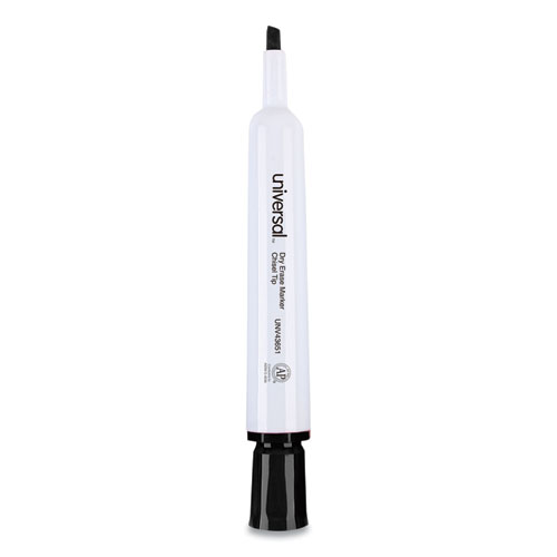 Picture of Dry Erase Marker, Broad Chisel Tip, Black, Dozen