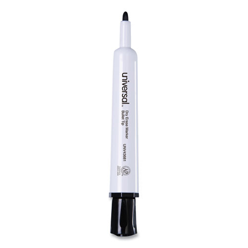 Picture of Dry Erase Marker, Medium Bullet Tip, Black, Dozen