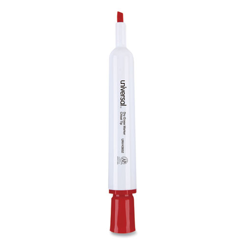 Picture of Dry Erase Marker, Broad Chisel Tip, Red, Dozen