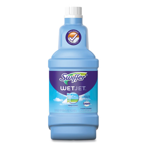 Picture of WetJet System Cleaning-Solution Refill, Fresh Scent, 1.25 L Bottle, 4/Carton