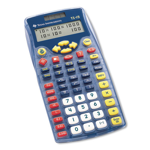 Picture of TI-15 Explorer Elementary Calculator, 11-Digit LCD