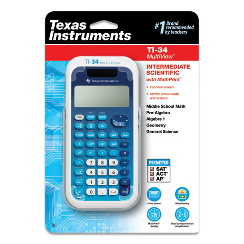 Picture of TI-34 MultiView Scientific Calculator, 16-Digit LCD