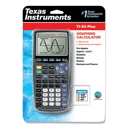 Picture of TI-83Plus Programmable Graphing Calculator, 10-Digit LCD