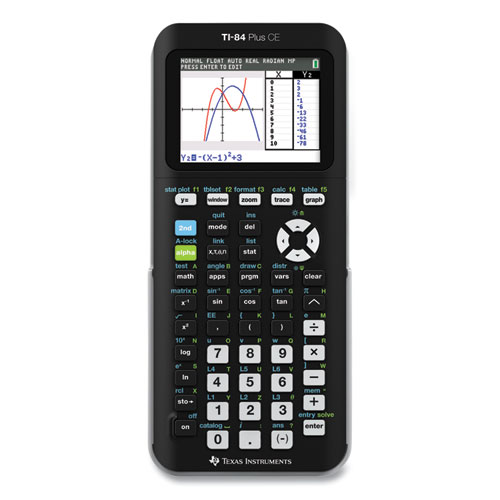 Picture of TI-84 Plus CE Programmable Color Graphing Calculator, 10-Digit LCD, Black