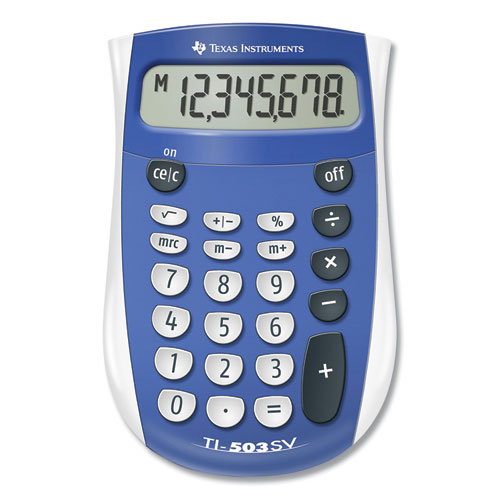 Picture of TI-503SV Pocket Calculator, 8-Digit LCD