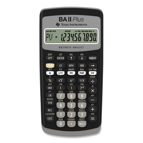 Picture of BAIIPlus Financial Calculator, 10-Digit LCD