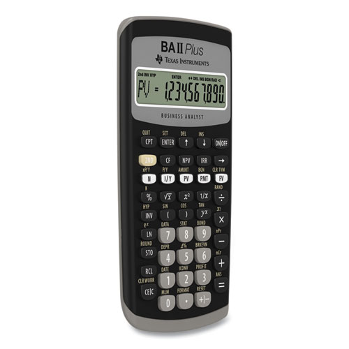 Picture of BAIIPlus Financial Calculator, 10-Digit LCD