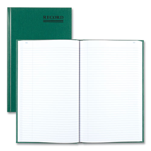 Picture of Emerald Series Account Book, Green Cover, 12.25 x 7.25 Sheets, 500 Sheets/Book