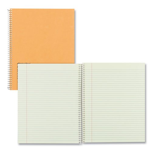 Picture of Single-Subject Wirebound Notebooks, Narrow Rule, Brown Paperboard Cover, (80) 10 x 8 Sheets