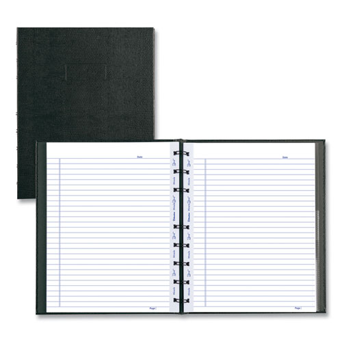 Picture of MiracleBind Notebook, 1-Subject, Medium/College Rule, Black Cover, (75) 9.25 x 7.25 Sheets